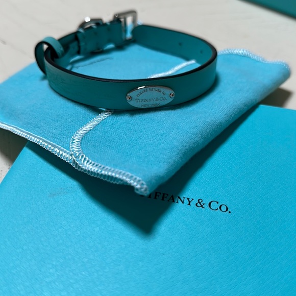 Original Tiffany’s dog collar. Comes with the box and wrapping.